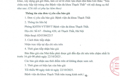 Thư mời chào giá sô 455