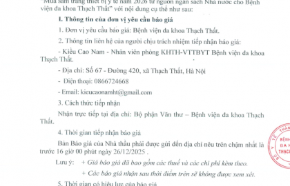 Thư mời chào giá sô 455