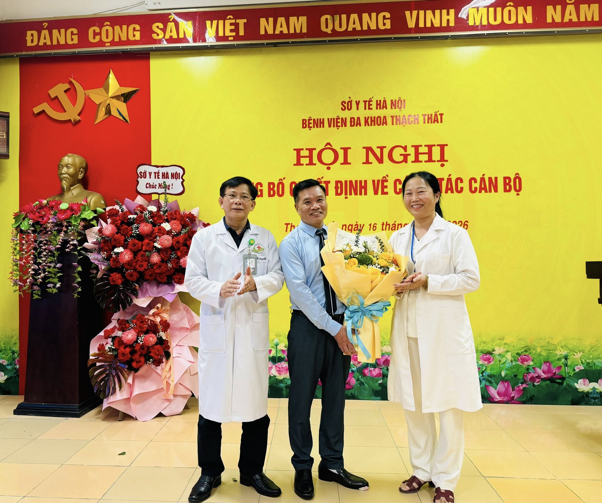 CÔNG BỐ QUYẾT ĐỊNH BỔ NHIỆM PHÓ GIÁM ĐỐC BỆNH VIỆN ĐA KHOA THẠCH THẤT